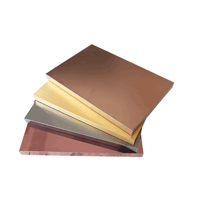 Brass Brown Antique Color 1.0MM 304 20MM Espessura Vibração Honeycomb Painel de aço inoxidável