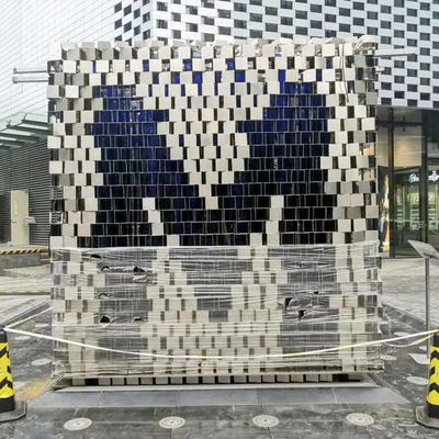 Bom preço ODM Splend 304 Esculturas decorativas de aço inoxidável em forma de letra M Arte de pátio exterior Pintura de cores Esculturas on-line