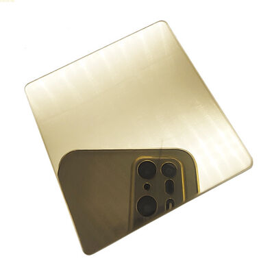Bom preço Decoração de banheiro em chapa de aço inoxidável cor champanhe 316L on-line