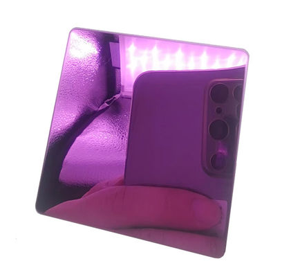 Bom preço Chapa de aço inoxidável colorida 8K cor rosa para hotel KTV decoração de interiores Revestimento anti-impressão digital on-line