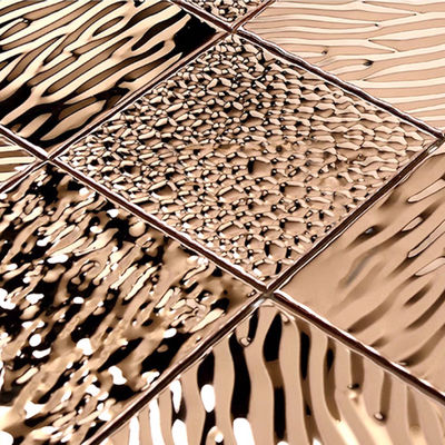 Bom preço Decoração de aço inoxidável da casa da telha do seixo do mosaico da cruz do encanto on-line