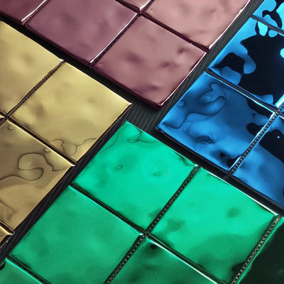 Bom preço etiqueta de aço inoxidável da parede do mosaico da telha 430 304 para o esparadrapo da cozinha on-line