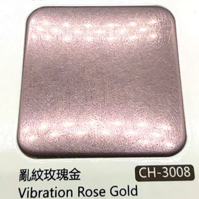 Bom preço 304 Rosa de Ouro Vibração de Cor Lata de Aço Inoxidável Brushed Finish Com Nano Revestimento on-line