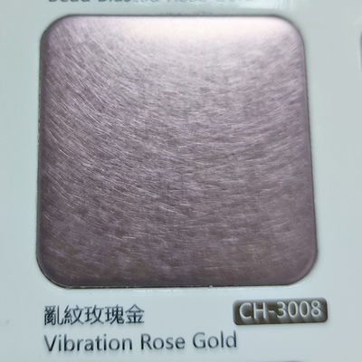 Bom preço Vibração acabamento de chapa de aço inoxidável colorido PVD titânio on-line