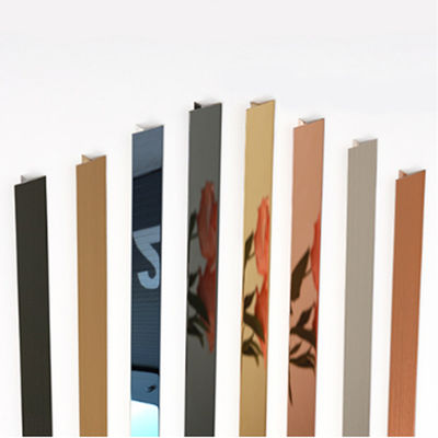 Bom preço 2000mm comprimento borracha de metal azulejos de aço inoxidável corte em forma de U decoração de elevador on-line