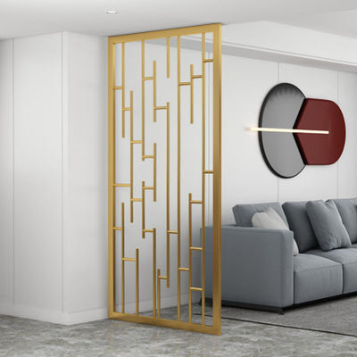 Bom preço Ecrã de ferro Sala de estar Escritório Parede divisória de metal Parede de aço inoxidável Grelha Baffle decorativo on-line