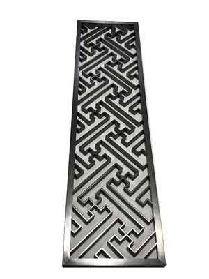 Bom preço Moderno vidro de divisória de divisória de aço inoxidável de metal oco 600mm largura on-line