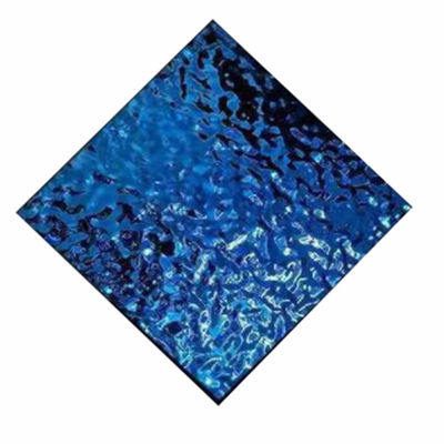 Bom preço 304 espelho de cor água onda de aço inoxidável tempo de produção rápido on-line