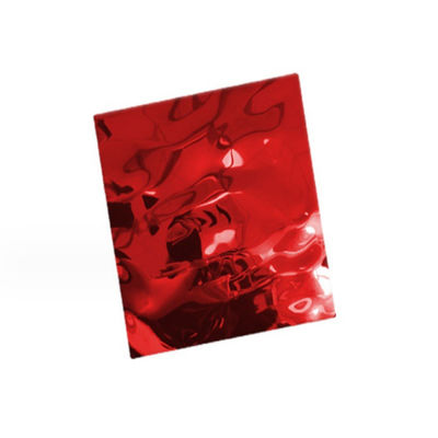 Bom preço Tecto colorido ondulações de água Decorativa chapa de aço inoxidável 304 painel de parede de metal Para hotel KTV on-line