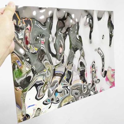Painel colmeia com cor PVD de onda espelhada de 304 1,5MM de espessura