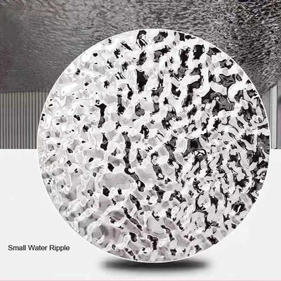 Chapa de aço inoxidável 304 de 20MM THK Espelho Onda Ondulação de Água 4000mm Com Colmeia