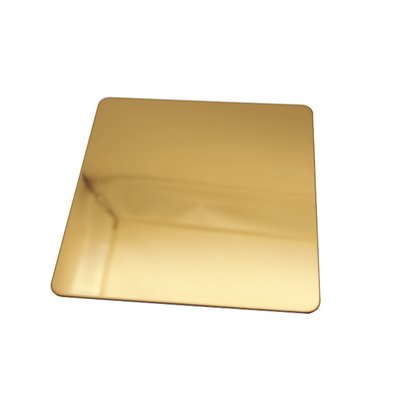 Cor Vermelha Dourado Revestimento PVD Chapa de aço 304 de aço inoxidável Foshan China