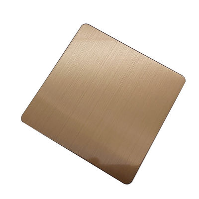 Bom preço Linha de cabelo Espelho Polido Cor de café 1 mm Espessura 304 ou 201 aço inoxidável on-line