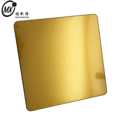 Bom preço Decoração laminada a quente Cor Placa de aço inoxidável Vibração Ouro vermelho on-line