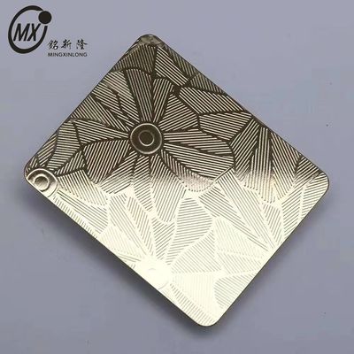 Bom preço Cores personalizadas Hotel Villa High-End Projecto Cores em relevo superfície chapa de aço inoxidável on-line