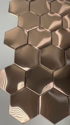 Bom preço Divisor de quarto interior 8k Espelho de aço inoxidável espessura de folha 1 mm Ouro rosa on-line