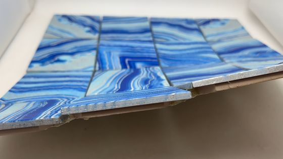 Bom preço Mosaicos de aço inoxidável de ouro Chapa mosaico de metal para parede interior on-line