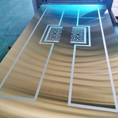 Bom preço Folha de aço inoxidável 8K de cor 304 gravada para armário interior on-line