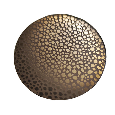 Copper Plated Antique Distress Plate de aço inoxidável Arte Design de parede para projeto