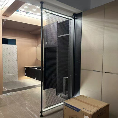 Bom preço 304 Espelho de cor preta Linha de cabelo de aço inoxidável Ecrã de divisão de câmara de metal divisor para decoração interior on-line