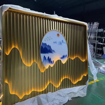 Ecrã de aço inoxidável de estilo chinês