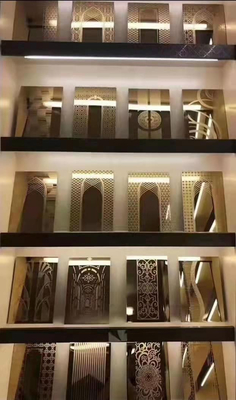Decoração de edifícios PLATO de aço inoxidável colorido, à prova de água, à prova de fogo e fácil de limpar