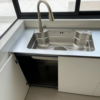 Ponto de trabalho de aço inoxidável personalizado Lavatório anti-arranhões Cozinha Chapa de aço inoxidável