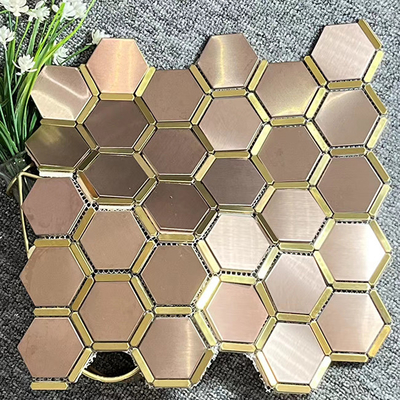 GB/JIS/AISI/DIN/SUS Padrão de mosaicos de aço inoxidável para paredes interiores