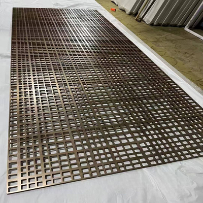Painéis de corte a laser ocos personalizados Partitura de tela de aço inoxidável para design e decoração de interiores modernos