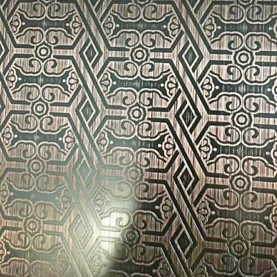 Bom preço Revestimento de superfície em relevo Pvd 1000Mm 1219Mm 1500Mm Largura Chapa de aço inoxidável on-line