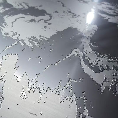 Bom preço 2438mm 3048mm 3000mm 4000mm 304 Diferentes profundidades de padrão Gravação Chapa de aço inoxidável on-line