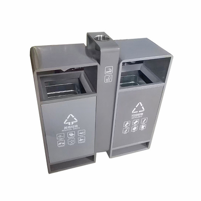 Lixeira de aço inoxidável 316L ecológica para fábrica na praia