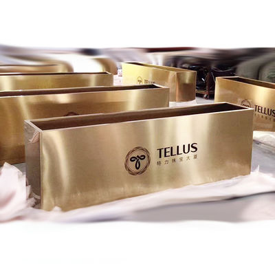 Jardineiras de aço inoxidável 304 Foshan MXL cor ouro prata para projeto de rua urbana