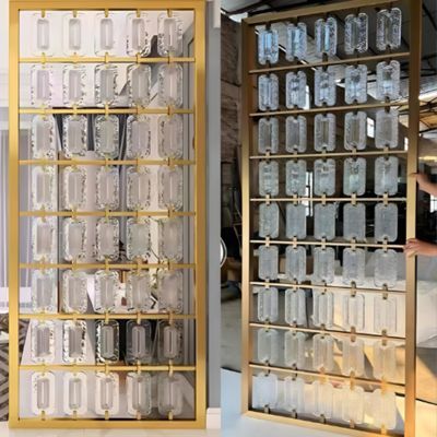 Bom preço Color Glass 316L Construction Metal Stainless Steel Partition Screen For Dividers on-line