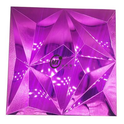 Azulejos de mosaico de aço inoxidável duráveis e fáceis de limpar para decoração de projetos de banheiro e bar