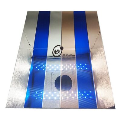 Mosaicos de azulejos de espelhos metálicos de luxo com alto brilho refletor de luz - mosaicos mistos para paredes de acento, decoração residencial e espaços comerciais