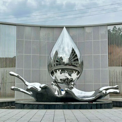 Artistas de escultura de aço inoxidável 316L revestido em pó para exteriores