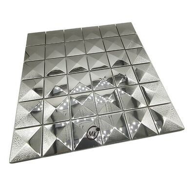 Bom preço Atacado adesivo de parede espelhado 3D mosaico quadrado azulejos decorativos autoadesivos para decoração de interiores de casa/KTV/bar on-line