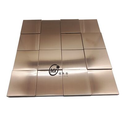 304 201 Aço Inoxidável Mosaico Resistente à Corrosão e Impermeável Para Decoração de Parede de Arte de Banheiro de Hotel de Restaurante
