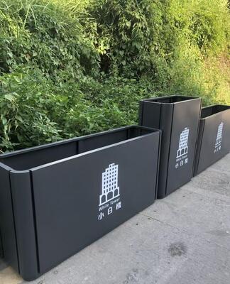 Bom preço Jardineira de Exterior Personalizável em Aço Inoxidável Premium com Furos de Drenagem on-line