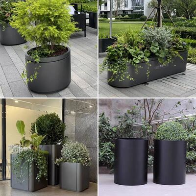 Bom preço Jardineira de Aço Inoxidável Polido OEM/ODM de Grande Capacidade com Logotipo on-line
