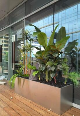 Bom preço Caixa de plantação de malha de aço inoxidável com forro de musgo - Dimensões personalizadas on-line