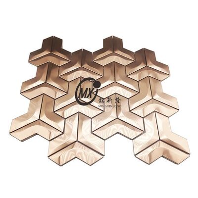 Bom preço Revestimento de parede exterior em mosaico de aço inoxidável resistente às intempéries on-line