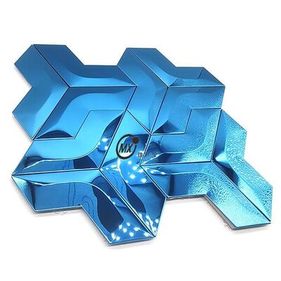 Bom preço Mosaico PVD Cor Preto Latão Antigo Metal Aço Inoxidável on-line