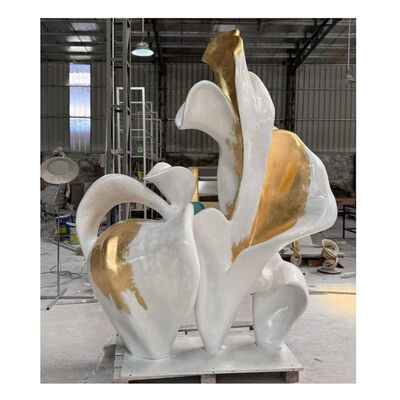 Bom preço 201 304 316L Professional Custom Stainless Steel Sculpture Outdoor Large Metal Art Statue for Project on-line