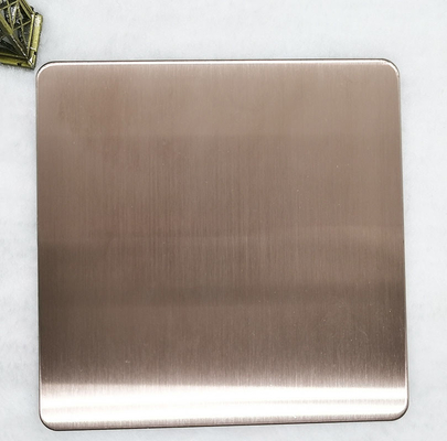 JIS 304 nenhuns 4 painéis de parede de aço inoxidável da folha da linha fina de bronze 1500mm