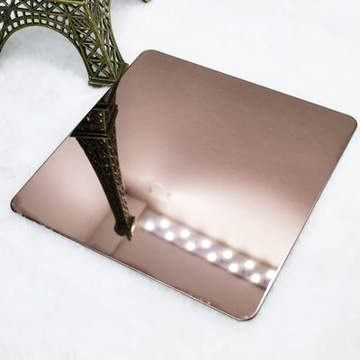 Bom preço O RUÍDO 316L coloriu o revestimento de aço inoxidável do espelho de Brown 8K da folha on-line