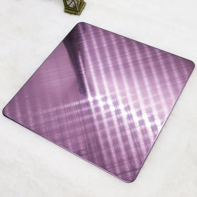Bom preço Decoração transversal da parede da folha de Rose Red Color Stainless Steel da linha fina da categoria 304 on-line