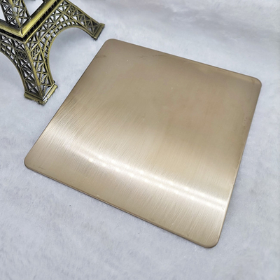 Inclinar-linha titânio do chapeamento da folha PVD de Champagne Gold Color Stainless Steel