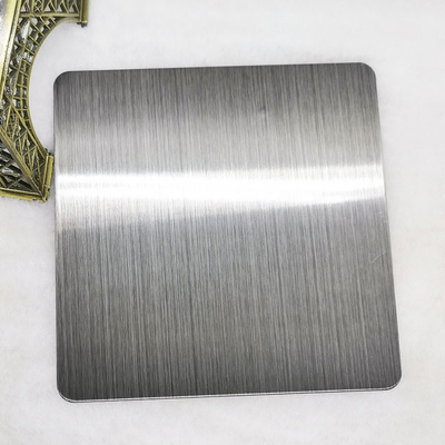 A folha de aço inoxidável PVD da cor do preto da linha fina do cetim SS430 revestiu